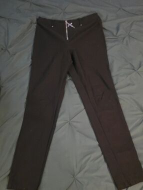 Killstar Never Cross Me Trousers with Cross Zip Detail